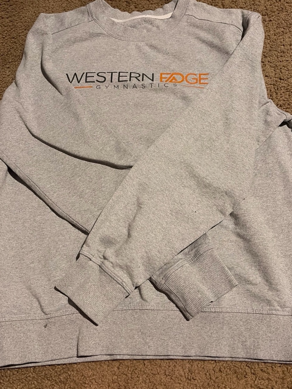 Gymnastics unisex Gray Crewneck Sweatshirt